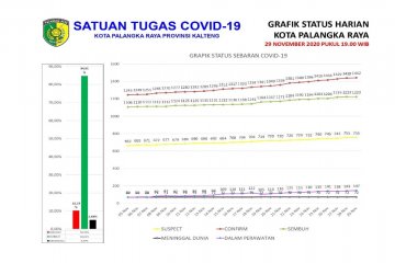 Tingkat kesembuhan pasien COVID-19 di Palangka Raya 84,81 persen