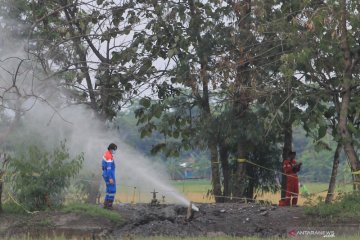 Semburan gas liar di Indramayu