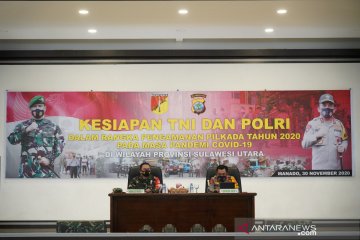 Pangdam Merdeka-Kepala Polda Sulawesi Utara beri arahan satuan bawah