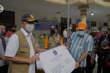 Kepala BNPB menemui pengungsi Merapi di Balerante Klaten