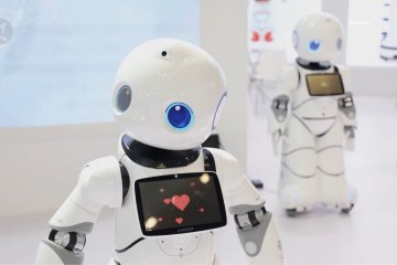 Aksi para robot koki di Pameran Teknologi Tinggi China