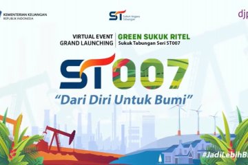 Luncurkan green sukuk ST-007, Kemenkeu targetkan biayai APBN