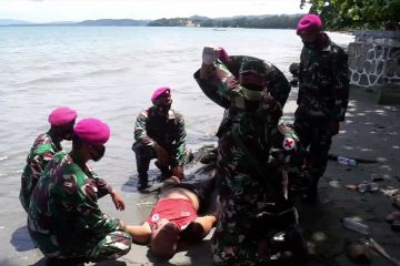 TNI AL simulasi operasi tanggap bencana di Papua