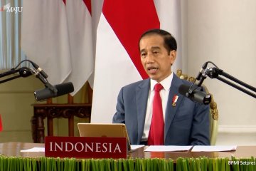 Presiden Jokowi hadiri pertemuan virtual forum ekonomi dunia