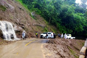 BPBD Cianjur berkoordinasi tangani tebing rawan longsor