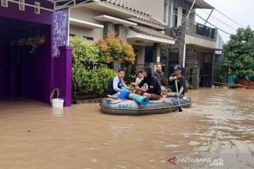 Ratusan rumah warga di Serang terendam banjir