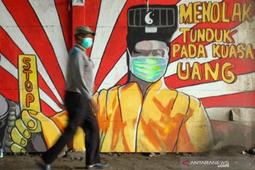 Mural ajak masyarakat tolak politik uang