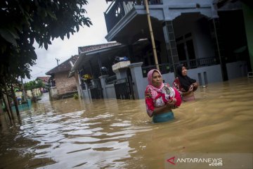 Banjir di Lebak akibat sungai meluap