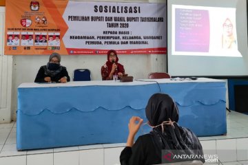 KPU Kabupaten Tasikmalaya sosialisasikan aman datang ke TPS