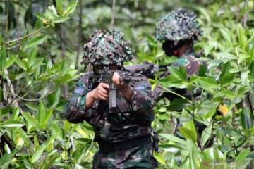 Latihan tempur Pasmar 3 Papua Barat