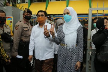 Erji unggul di TPS tempat Cawali Surabaya Machfud Arifin mencoblos