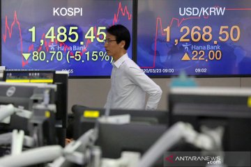 Saham Korsel berakhir jatuh untuk hari kedua tertekan kasus Evergrande