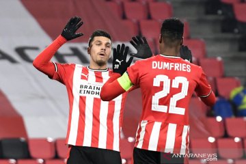 PSV kunci puncak Grup E Liga Europa setelah gulung AC Omonia 4-0