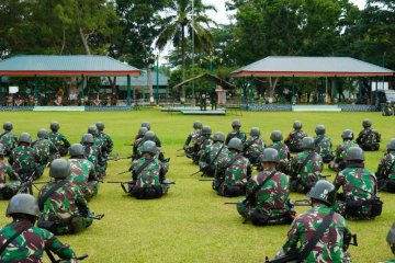 Prajurit Yonif 131/Brajasakti dukung pengamanan perbatasan RI-PNG