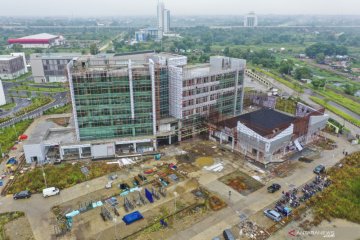 Progres pembangunan Hotel Poltekpar di kawasan Jakabaring