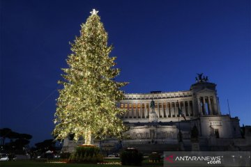 Pernak pernik jelang Natal di Roma