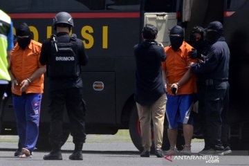 Sebanyak 23 tahanan kasus terorisme dipindahkan dari Lampung ke Mabes Polri