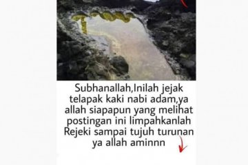 Jejak kaki ini diklaim punya Nabi Adam? Cek faktanya!