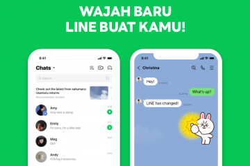 LINE punya desain baru setelah hampir 10 tahun dirilis