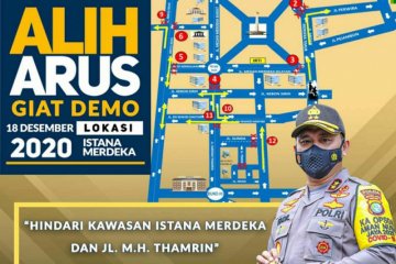 Polda Metro siapkan pengalihan arus terkait aksi 1812