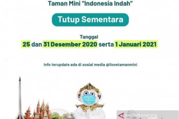 TMII tutup saat Natal dan Tahun Baru 2021