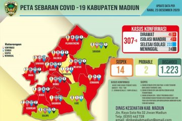 Warga Kabupaten Madiun positif COVID-19 bertambah jadi 307