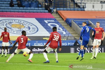 Leicester stop tren kemenangan tandang MU