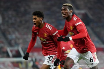 Liga Inggris: Gol semata wayang Rashford bawa MU ke posisi kedua klasemen