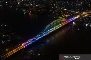 Jembatan Musi VI di Palembang masih uji coba