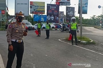 Polres Kediri lakukan penyekatan 23 titik cegah kerumunan