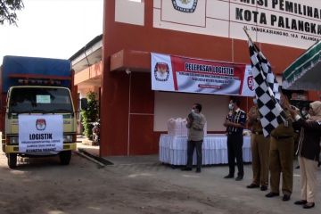 KPU Kota Palangka Raya distribusikan logistik Pilkada ke 622 TPS