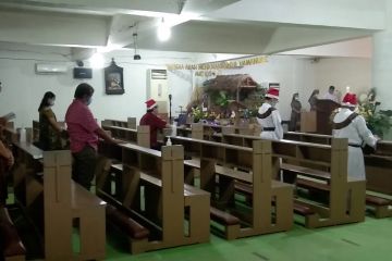 Cegah kerumunan, Gereja di Kendari laksanakan tiga sesi Misa Natal