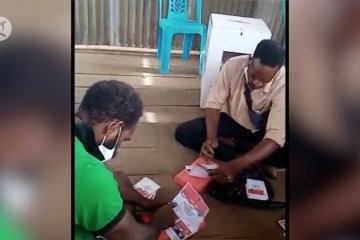 Video viral 3 petugas KPPS di Asmat coblos surat suara