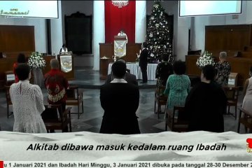 Pelaksanaan Misa Natal di Gereja Immanuel Jakarta