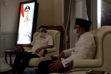 Kunjungi Ridwan Kamil, Moeldoko bahas potensi kendala vaksinasi