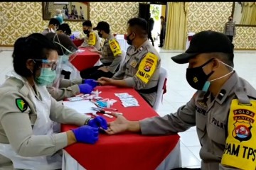Polda Banten rapid test ribuan personel jelang pengamanan TPS