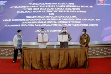 Cegah korupsi, Menkes Terawan tandatangani nota kesepahaman dengan KPK