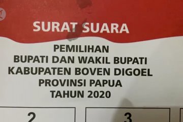 KPU tunggu 1.284 pengganti surat suara rusak pilkada Boven Digoel