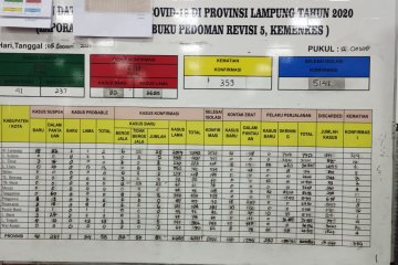 Jumlah pasien COVID-19 di Lampung bertambah 82 orang