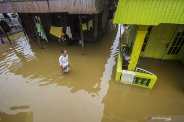 Banjir akibat luapan Sungai Martapura