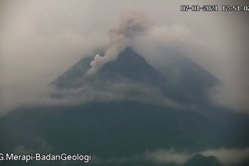 Merapi kembali keluarkan awan panas guguran ke arah Kali Krasak