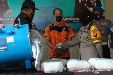 Polisi Tangkap Tersangka Pengedar 7,24 Kilogram Sabu Dalam Tabung Kompresor