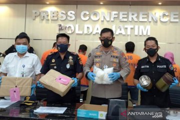Polda Jatim gagalkan peredaran 6 kg sabu-sabu dari Malaysia