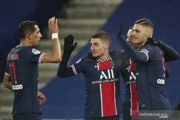 PSG lumat Brest 3-0 untuk tempel ketat Lyon di puncak klasemen