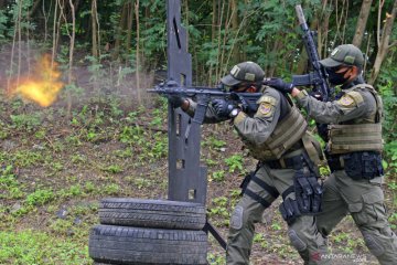 Latihan menembak tempur reaksi