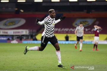 Pogba antar MU ke puncak klasemen