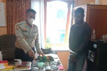 Polisi tangkap pengedar ganja di Nabire, Papua