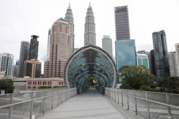 Kuala Lumpur sepi saat pemberlakuan lockdown