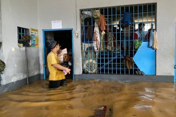 Rumah Tahanan Barabai kebanjiran, warga binaan dipindah sementara