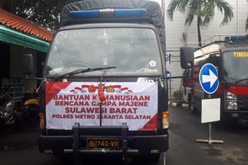 Polrestro Jaksel kirim bantuan kemanusiaan untuk bencana Sulbar